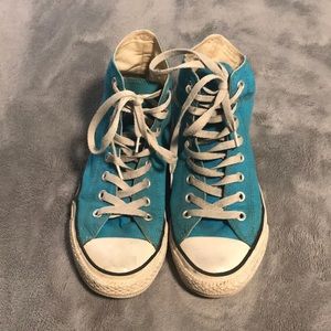 Used blue high top all star converse.